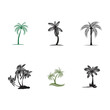 © evandri237@gmail - Palm tree logo vector template symbol design