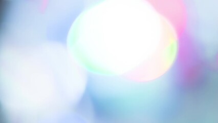 Wall Mural - Wandering of Light in a Thick Prism. Loop. The light passes through the facets of a slowly rotating diamond and creates repetitive sparkling highlights and rainbow colors