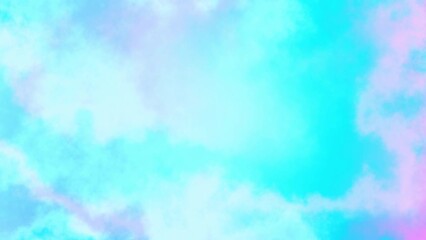 Aufkleber - Seamless abstract psychedelic wavy background for loop playback. 4k video. Cloudy nebula background. Natural pastel colors.
