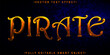 Pirate Vector Fully Editable Smart Object Text Effect