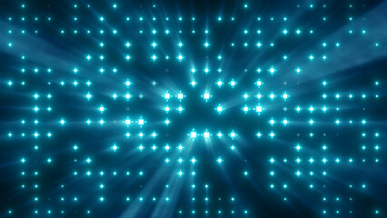 Wall Mural - flashing particles pattern with beams, rays.