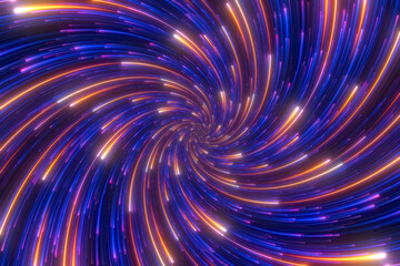 Wall Mural - minimal spiral in infinite rotation.