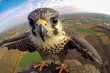 drone-view of funniest falcon