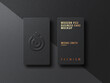© MdShariful - Modern simple luxury black and gold business card