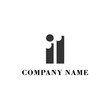 IL Initial logo elegant logotype corporate font idea unity