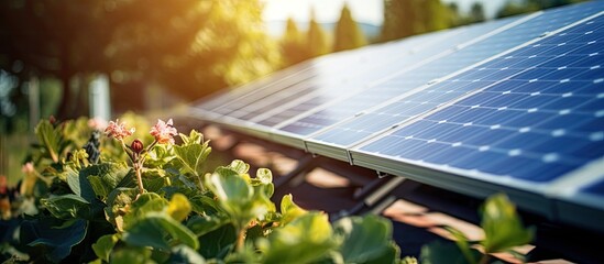 Poster - Solar panels outdoors