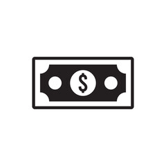 Wall Mural - dollar bill icon vector