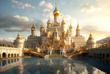 Kremlin Palace On Background