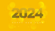 Modern line 2024 background design vector