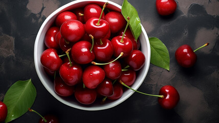 Canvas Print - Cherry fruit.