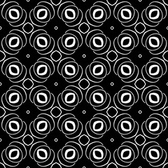  Wallpaper with Seamless repeating pattern.  Black and white pattern . Abstract background. Monochrome texture  for web page, textures, card, poster, fabric, textile.