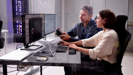 Poster - Personal Office Model Worker Designing Industry