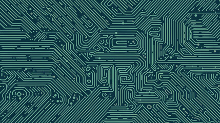 Minimalist blue computer cyber circuit board. Futuristic technology  abstract wallpaper background