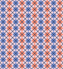 classic pastel vector background with rhombuses. seamless pattern with diamond shapes