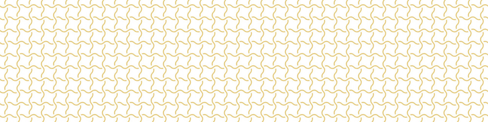 Wall Mural - Seamless gold pattern on a white background. Golden weave. Illustration for backgrounds, banners, advertising and creative design