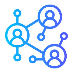 networking gradient icon