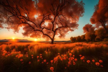 Wall Mural - **nature and sunset