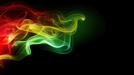 Wall Mural - Abstract background smoke and waves