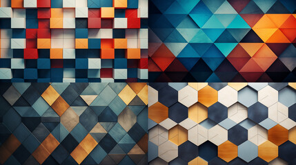 Poster - abstract geometric pattern