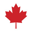 red maple leaf canada vector icon design