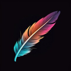 Wall Mural - Beautiful Feather illustration