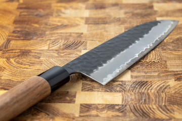 japanese premium knives released.damascus steel pattern.background with a pattern of damascus steel.