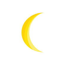 Yellow Moon Icon 