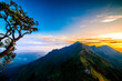 © Vatanika - Thai National Park Sunset on the mountains Tat Mok National Park  travel, hiking, camping in Thailand.