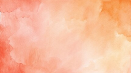 Poster - Watercolor art background. Old paper. Peach Fuzz  texture for cards, flyers, poster, banner.