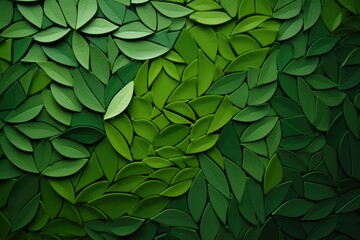 Sticker - A close-up shot of a bunch of green leaves. This image can be used to depict nature, plants, foliage, or environmental themes