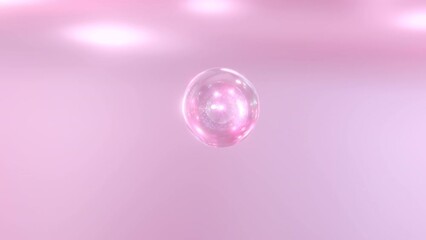 Wall Mural - 3d nutrition therapy emerges by combining liquid bubbles. the ingredients of macro shot mix to form 