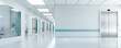 © manow - Panorama view of hospital interior.3d rendering