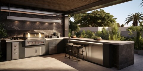 Modern Outdoor Kitchen Design