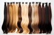 Hair Extension Samples For Salons, Showcasing Color Variety