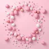 Easter pink eggs 