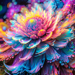 Poster - fractal flower fractal