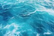 Top view of blue foamy sea surface, open sea from above, seething turquoise waves top shot ocean texture, background image Generative AI
