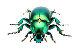 Fototapeta Konie - June Bug Insect isolated on a transparent background.