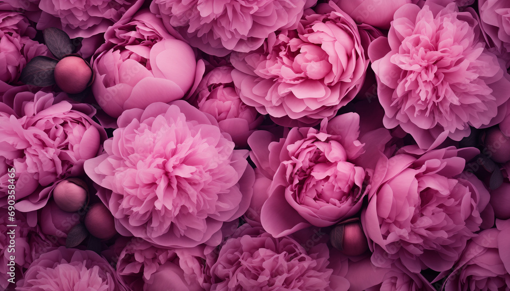 Close up on dark pink peonies background Stock Photo | Adobe Stock