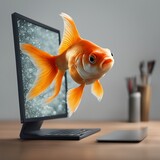Fototapeta  - Internetowa złota rybka