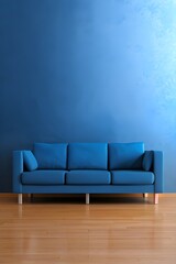 Wall Mural - blue sofa in a room