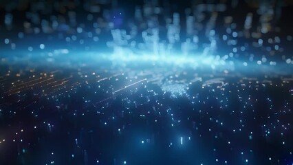Wall Mural - a mesmerizing fusion of binary code and electric currents, showcasing the endless possibilities and 