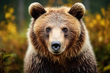 Wild brown bear