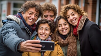 Wall Mural - Portrait of a group of people 