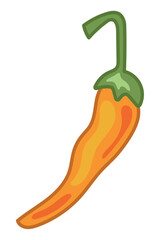 Poster - orange chilli pepper