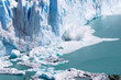 Ice calving from the terminus of the Perito Moreno Glacier in Los Glaciares National Park, Santa Cruz Province in Patagonia southern Argentina.