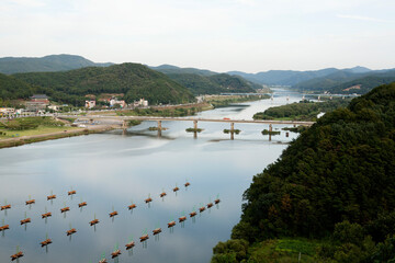 Wall Mural - view of the river