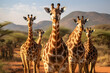 giraffes in National Park