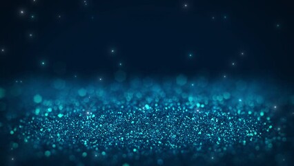 Poster - Abstract particle background concept decoration presentation green glittering sparkles luxury advertising bright.
