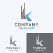 © Thanat - vector alphabetical letter K logo